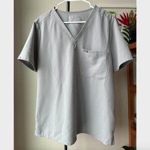 FIGS Women's Gray Catarina One Pocket Scrub Top PO 3342 - Size XL
